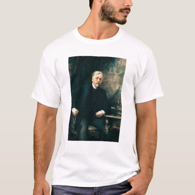 T-shirt Retrato de Gustave Eiffel 1905 (Frente)