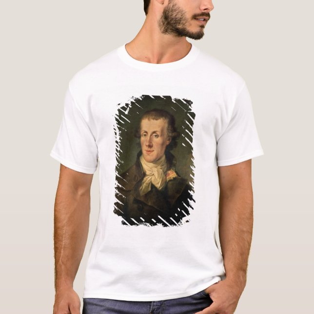 T-shirt Retrato de Jacques Pierre Brissot (Frente)