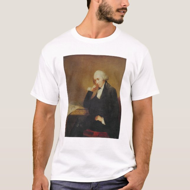 T-shirt Retrato de James Watt 1792 (Frente)