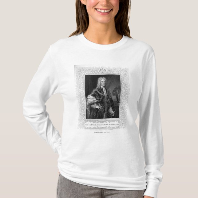 T-shirt Retrato de John Campbell (Frente)