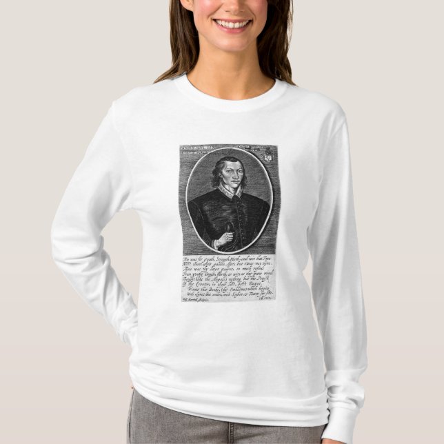T-shirt Retrato de John Donne (Frente)
