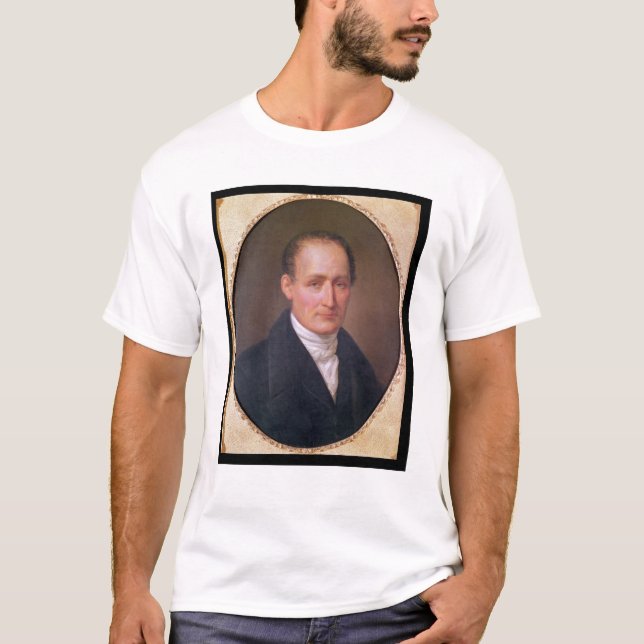 T-shirt Retrato de Joseph Nicephore Niepce 1854 (Frente)