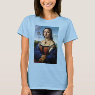 T-shirt Retrato de Maddalena Doni por Raphael Sanzio
