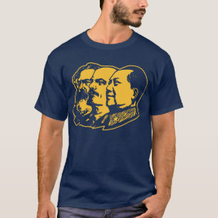 T-shirt Retrato de Marx Lenin Mao