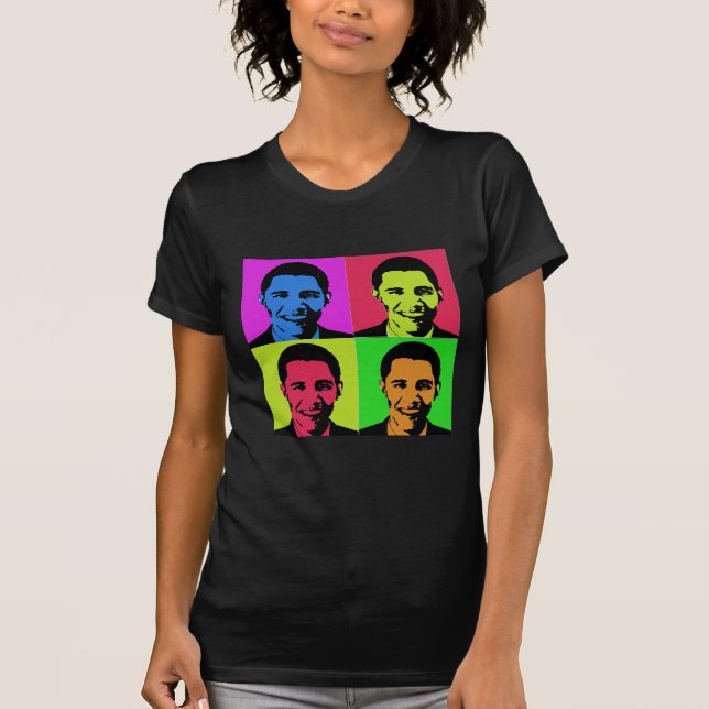 T-shirt Retrato de Obama (Frente)