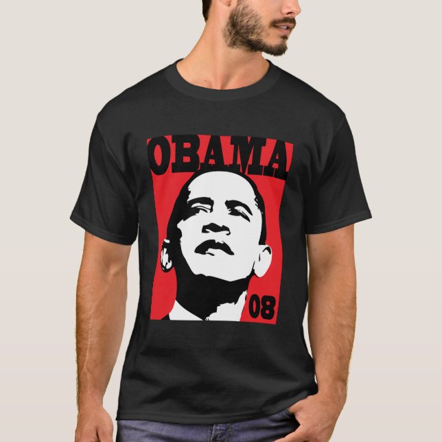 T-shirt Retrato de Obama (Frente)