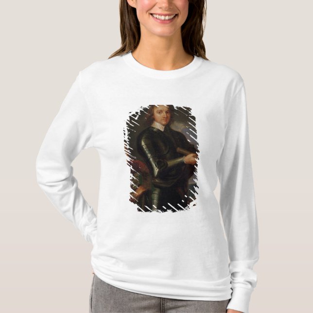 T-shirt Retrato de Oliver Cromwell (Frente)
