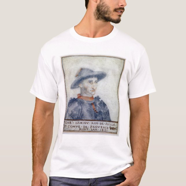 T-shirt Retrato de Rene mim duque de Anjou (Frente)