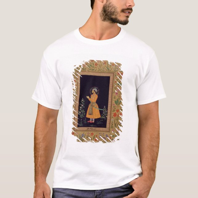 T-shirt Retrato de Shah Jahan (1592-1666) Mughal, c.1632 (Frente)