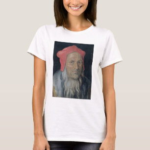 T-shirt Retrato de um homem farpado em Red Hat, 1520 (óle