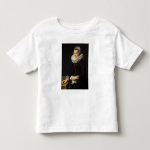 T-shirt Retrato de uma Dama num Vestido Negro