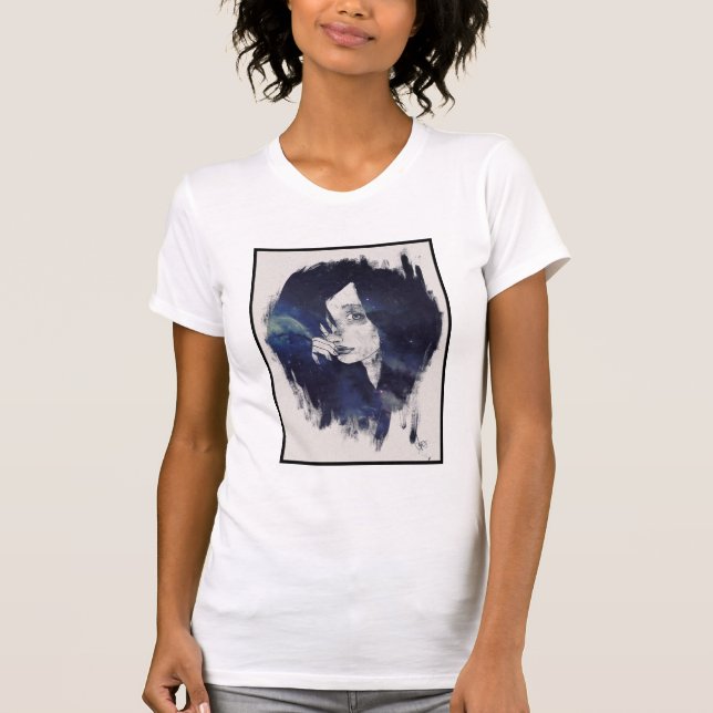 T-shirt Retrato de uma Menina Negra (Frente)