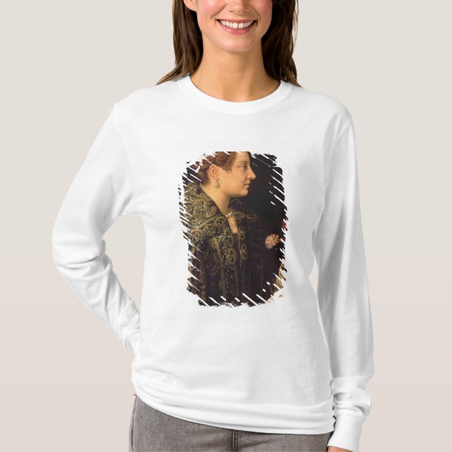 T-shirt Retrato de uma mulher (Frente)