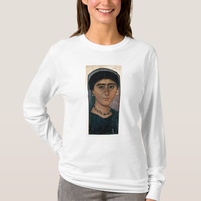 T-shirt Retrato de uma mulher, de Fayum, ø-4o século (Frente)