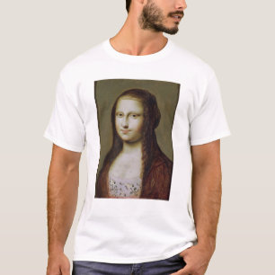 T-shirt Retrato de uma mulher inspirada pela Mona Lisa