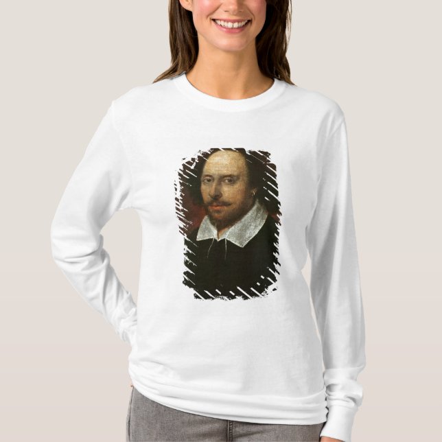 T-shirt Retrato de William Shakespeare c.1610 (Frente)