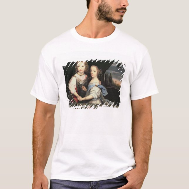 T-shirt Retrato de Winston e de Arabella (1648-1730) Churc (Frente)