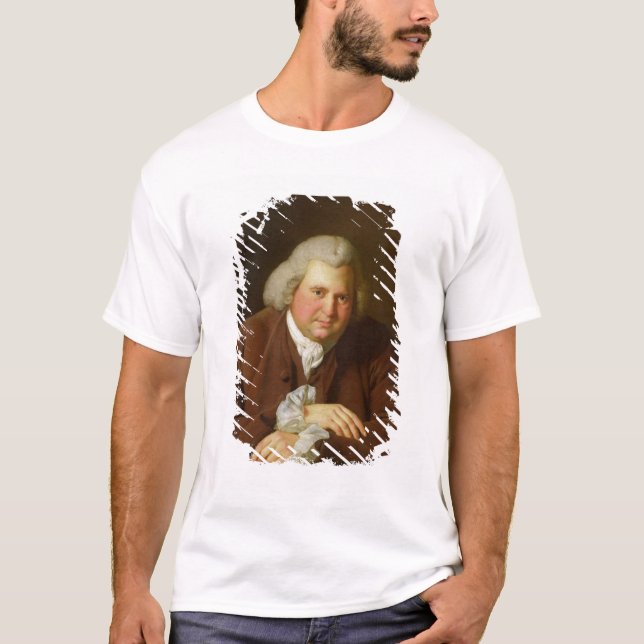 T-shirt Retrato do Dr. Erasmus Darwin (Frente)