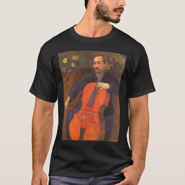T-shirt Retrato do jogador Schneklud por Paul Gauguin (Frente)