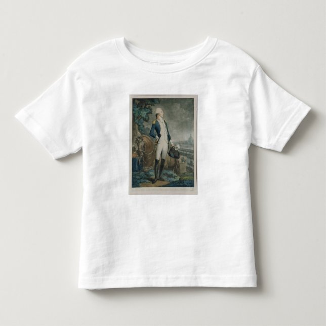 T-shirt Retrato do marquês de La Fayette (Frente)