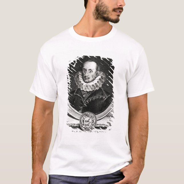 T-shirt Retrato do medalhão de Pierre de Bourdeille (Frente)