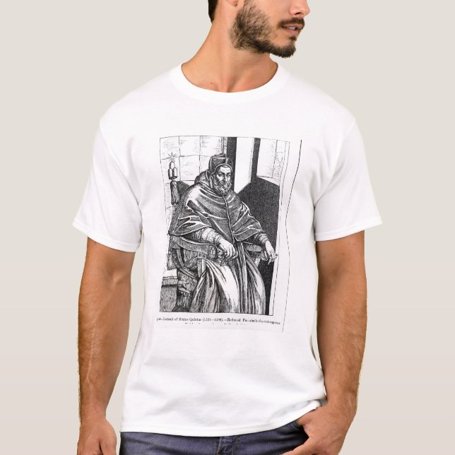 T-shirt Retrato do papa Sixtus V (Frente)