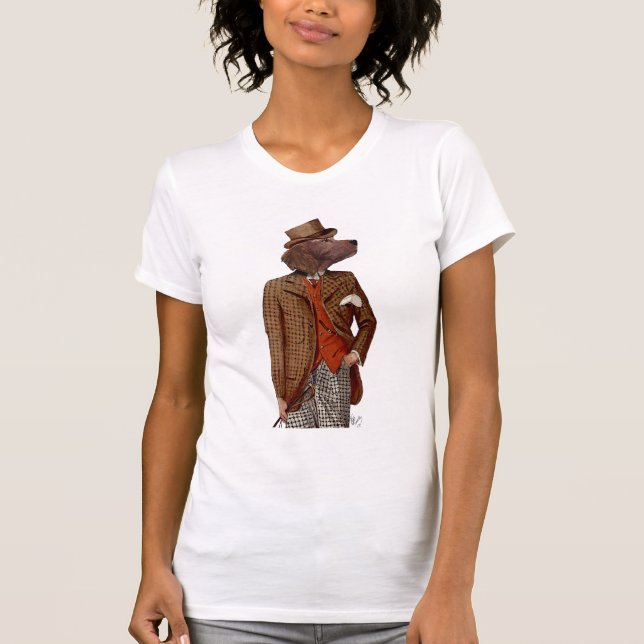 T-shirt Retrato do Red Setter Rider (Frente)