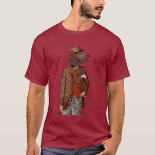 T-shirt Retrato do Red Setter Rider