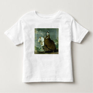 T-shirt Retrato equestre de Elisabeth de France