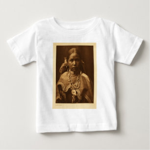 T-shirt Retrato indiano do vintage do nativo americano