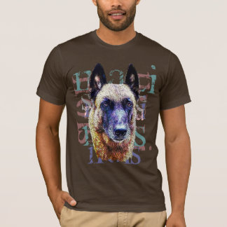 t-shirt retrato malinois