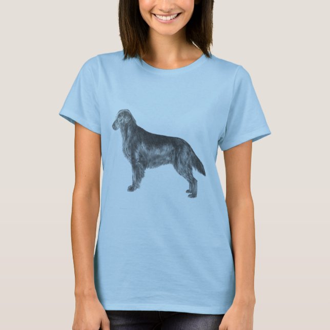 T-shirt Retriever revestido plano (Frente)