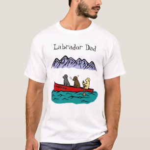 T-shirt Retrievers de Labrador Canoeing