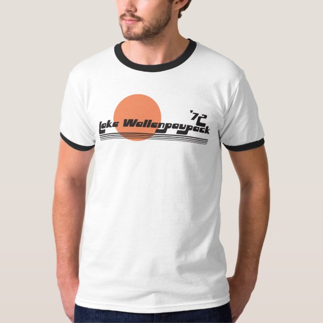 T-shirt retro da campainha de Wallenpaupack do (Frente)