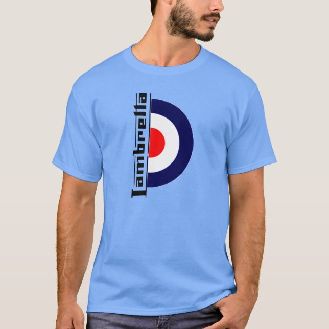 T-shirt retro da modificação Lambretta (Frente)