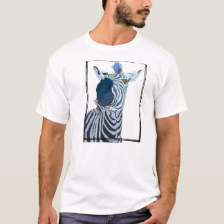 T-shirt retro da zebra II