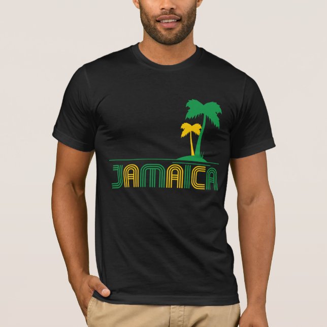 T-shirt retro de Jamaica (Frente)