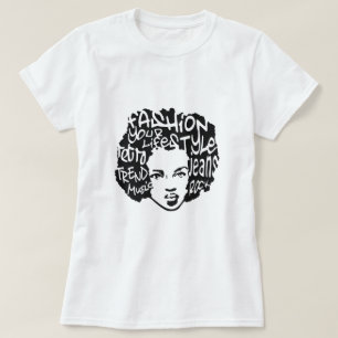 T-shirt retro do Afro