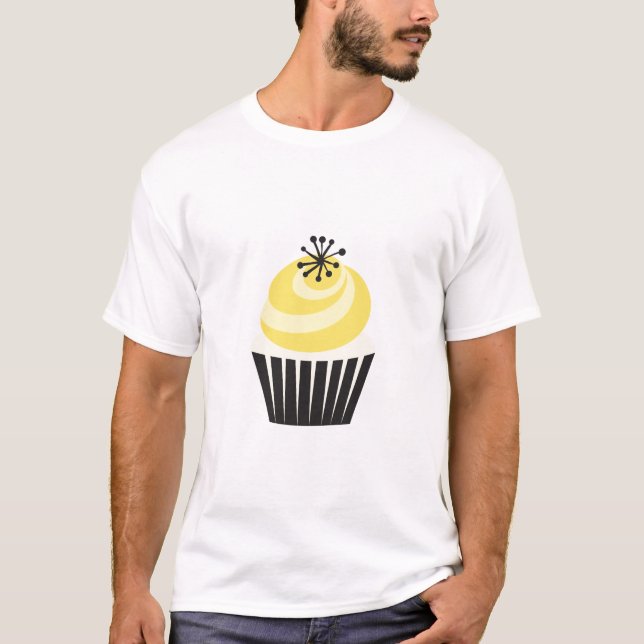 T-shirt retro do cupcake! (Frente)
