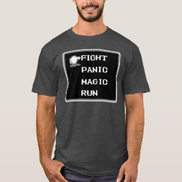 T-shirt retro do menu do RPG (de 8 bits)