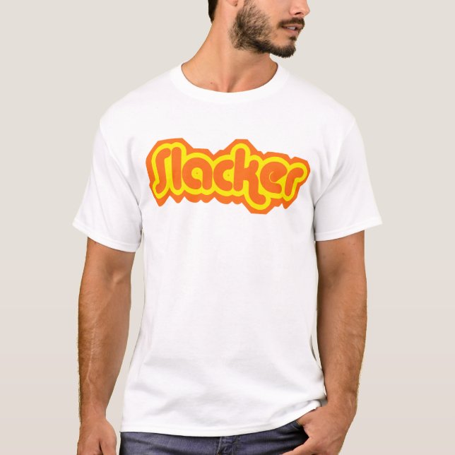 T-shirt retro do Slacker (Frente)