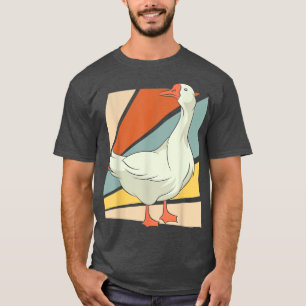 T-Shirt Retro Goose Amante de os animais Farmador