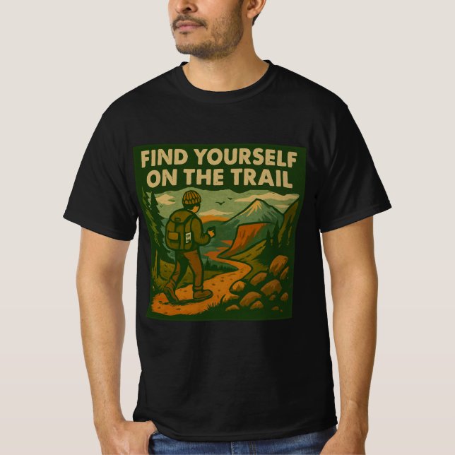 T-Shirt Retro-Hiking & Nature (Frente)