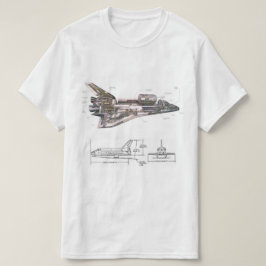 T-shirt retro legal do vaivém espacial