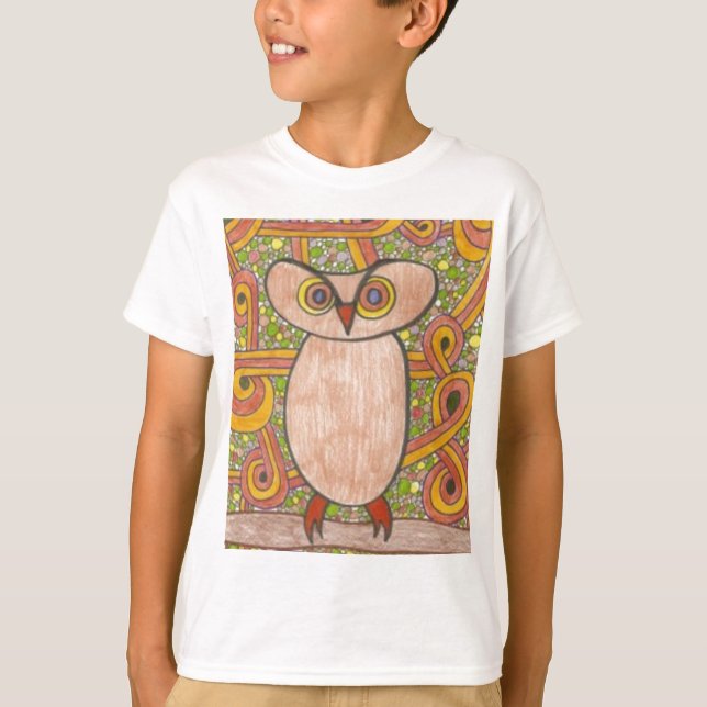 T-shirt Retro Owl (Frente)