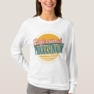 T-Shirt Retro Procrastinador Profissional - Engraç