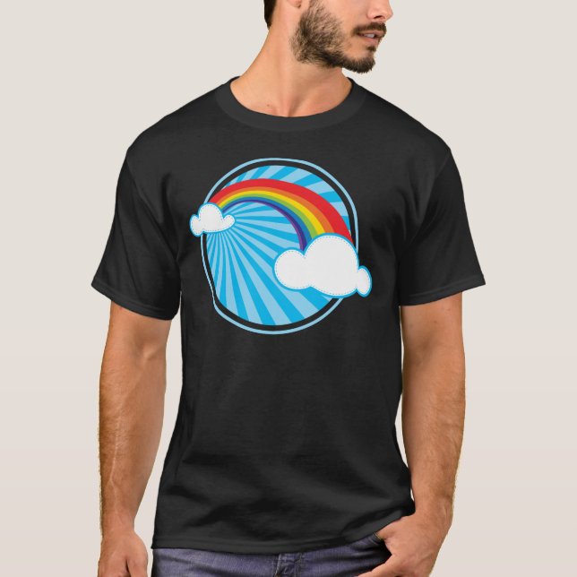 T-SHIRT RETRO RAINBOW (Frente)