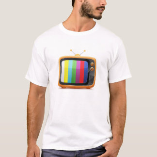 T-shirt retro velho da televisão