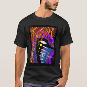 T-Shirt Retro Warrior Abstrato Vintage