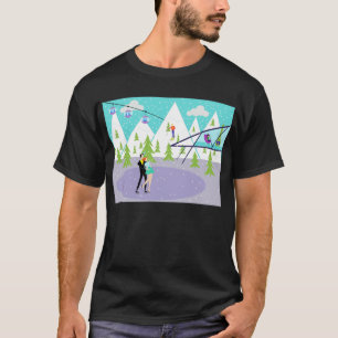 T-Shirt Retro Winter Ski Resort